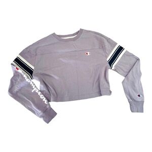 Champion Women's Lavender Cropped Sweatshirt